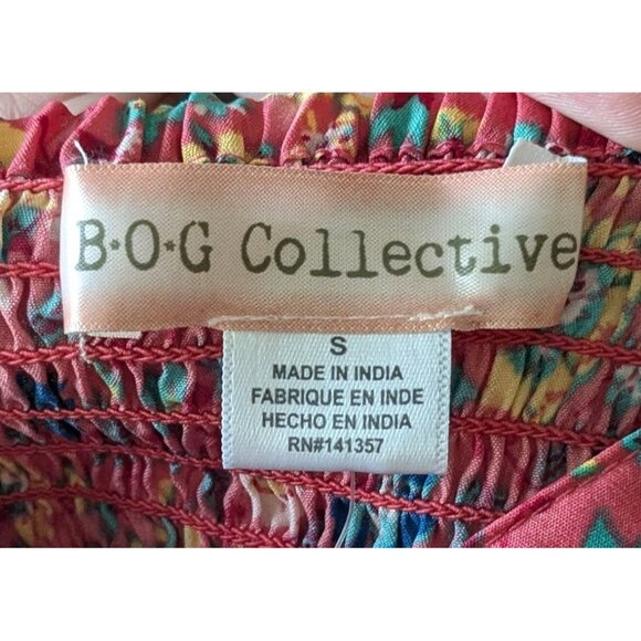 NWT BOG Collective Sundress Floral Bustier Halter Ruffle Hem Mini  Boho Sz Small - Picture 2 of 12